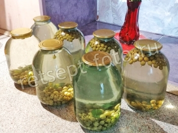 Компот из крыжовника, мяты и лимона на зиму