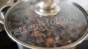 Компот из терна с виноградом