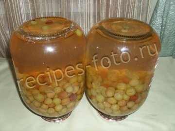 Компот из винограда на зиму