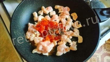 Конвертики из лаваша с курицей, сыром и овощами