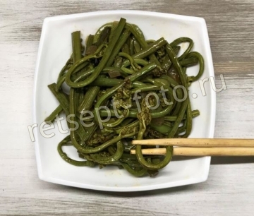 Корейская закуска из папоротника