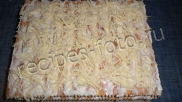 Коржи "Наполеон" с курицей и грибами