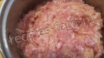 Котлеты из фарша с кабачком