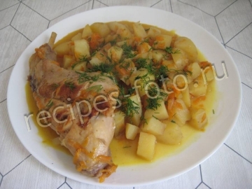 Кролик с картошкой