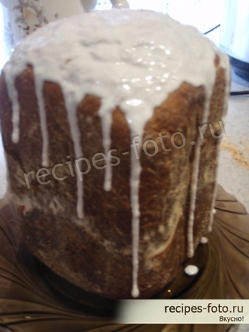 Пасхальный кулич с изюмом в хлебопечке