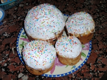 Куличи с маргарином на дрожжах