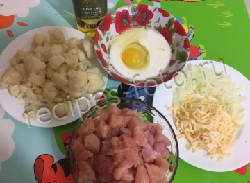 Куриная запеканка с цветной капустой для детей 1,5 года