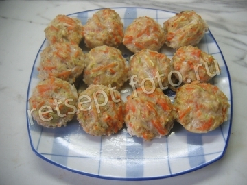 Куриные котлеты с кабачками в духовке