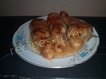 Куриные ножки фаршированные апельсином и свининой