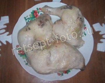 Куриные ножки с яблоками в духовке