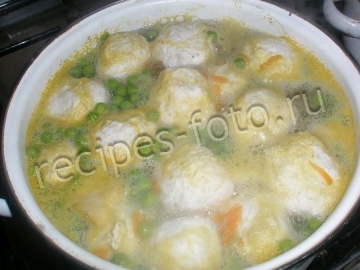 Куриные вареные тефтели из вареного мяса