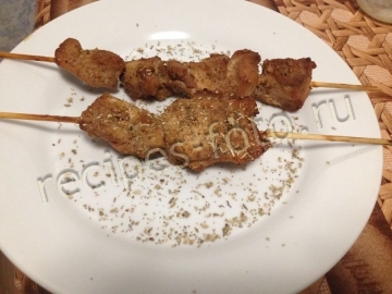 Куриный шашлык в духовке