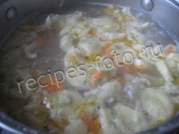 Куриный суп с клецками