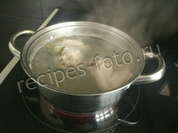 Куриный суп с пшеничной крупой