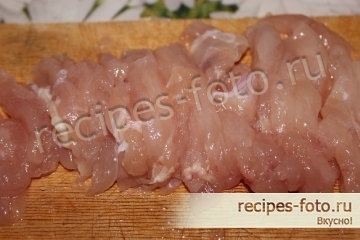 Курица в кисло-сладком соусе с овощами
