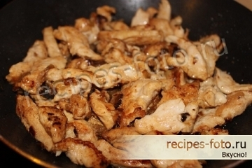 Курица в кисло-сладком соусе с овощами