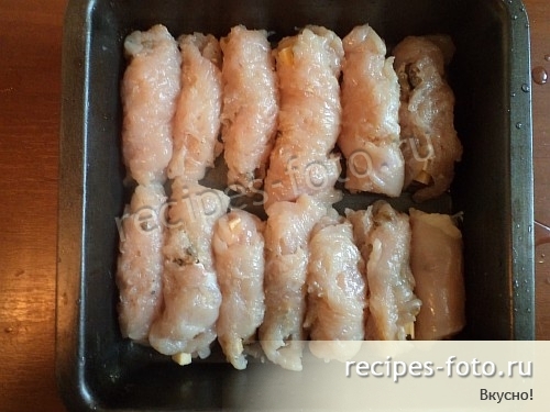 Курица с грибами в сливках в духовке