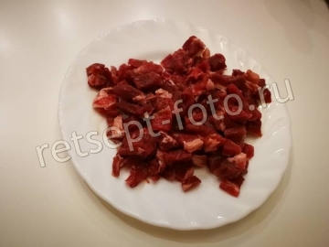 Лапша удон с говядиной и овощами
