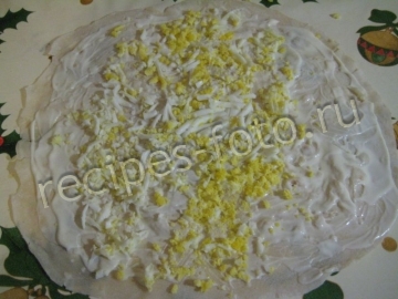 Лаваш с крабовыми палочками и плавленым сыром