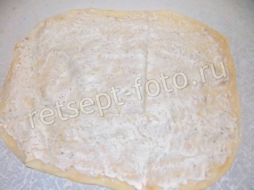 Лаваш с красной рыбой и творожным сыром