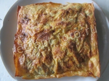 Лазанья из лаваша с фаршем и овощами