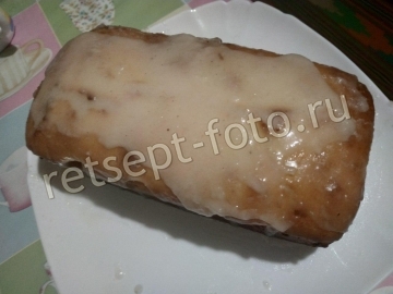 Лимонный кекс с глазурью
