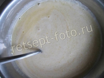Лимонный манник на кефире без муки