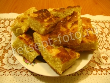 Лимонный песочно-дрожжевой пирог