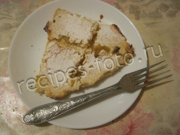 Лимонный пирог из песочного теста