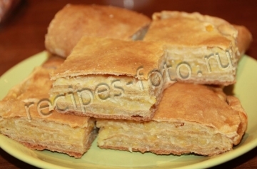 Лимонный пирог с начинкой