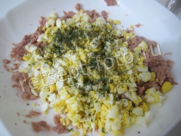 Макароны ракушки фаршированные тунцом