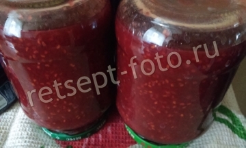 Малиновое желе с желфиксом на зиму