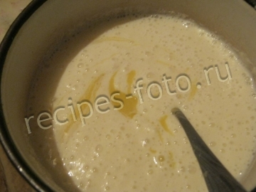 Манник на кефире с мукой и изюмом
