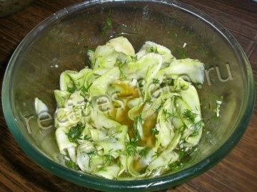 Маринованные кабачки быстрого приготовления