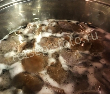 Маринованные рядовки с луком и корицей