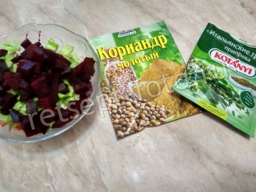 Марокканский салат со свеклой