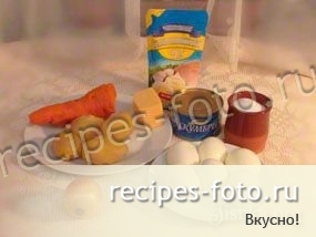 Салат "Мимоза" с сыром
