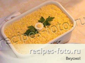 Салат "Мимоза" с сыром