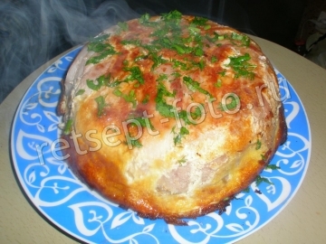 Мясная запеканка в беконе