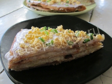 Мясные блины из фарша