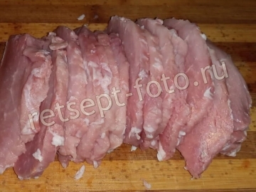 Мясо по-французски с ананасом без картошки