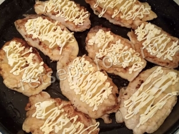 Мясо по-французски с ананасом без картошки