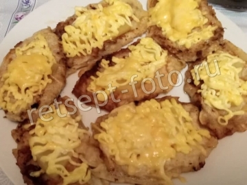 Мясо по-французски с ананасом без картошки