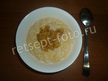 Молочная каша с пшеном и рисом для детей от 1 года