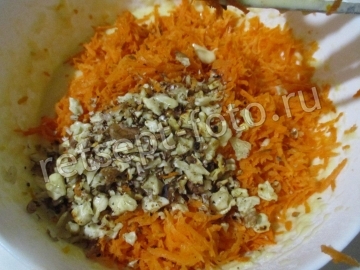 Морковные кексы с грецкими орехами и цедрой