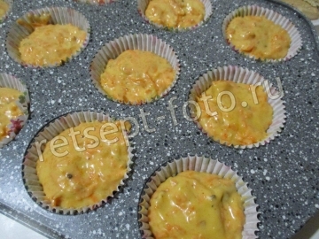 Морковные кексы с грецкими орехами и цедрой