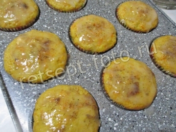 Морковные кексы с грецкими орехами и цедрой