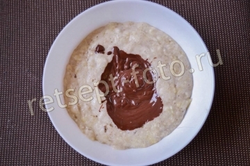 Мороженое из банана и шоколада