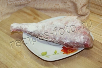 Морской окунь с сыром