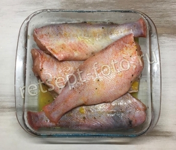 Морской окунь жареный в кляре